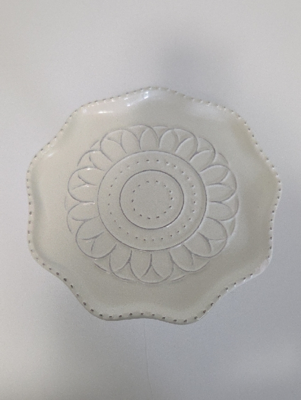 White Ceramic Small Pedestal Cake Stands - Set of 2 - Picture 7 of 7